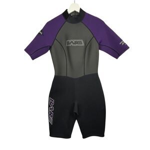 Bare Spring Wetsuit Youth 13-14 Attack Series Flat Lock Seam Surf Dive Shorty‎